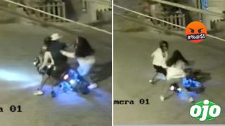 Viral: Mujer hace huir a ladrones que le robaron y olvidan su moto