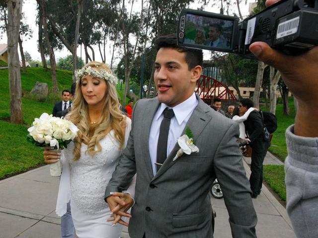 Jean Paul Santa María se casó con Romina Gachoy