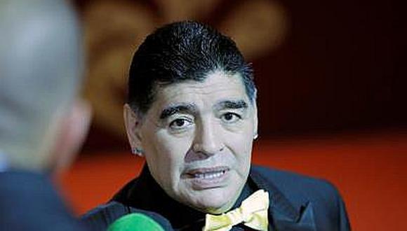 ​Maradona celebra el triunfo del Nápoles con un "Mamma mía"