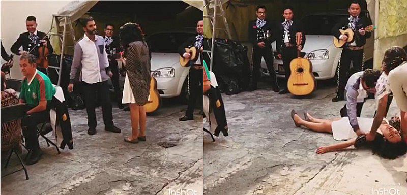 Facebook: Novio le entrega anillo de compromiso y ella se desmaya [VIDEO]