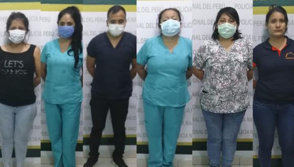 San Martín. Detienen a jefa de centro de salud junto a médicos, obstetras, enfermeras en una fiesta. (PNP)
