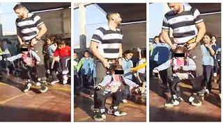 Facebook: Profesor crea arnés para que niña pueda participar en actuación escolar (VIDEO)