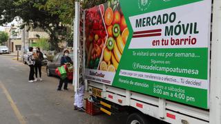 Ate: mercado móvil recorre calles del distrito para frenar contagios de COVID-19