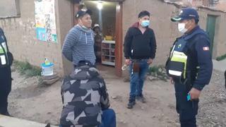 Sujetos ebrios acusados de agredir a un joven fueron intervenidos por serenazgo, en Puno