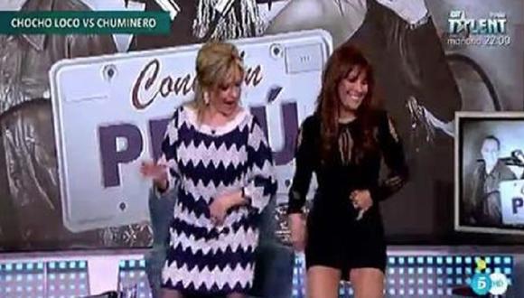 Magaly Medina bailó el 'Totó' en televisión española [VIDEO]