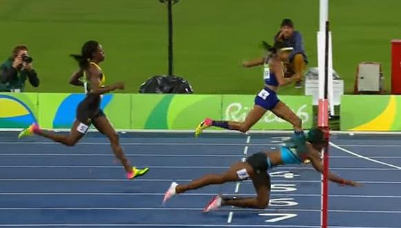 ​YouTube: Shaunae Miller logra medalla de oro en Río 2016 al lanzarse un 'clavado' 