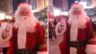 Papá Noel confiesa estar 'Chihuán' y que no le alcanza para los regalos de esta Navidad (VIDEO)