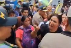 Congresista Elizabeth Medina pierde el control y encara a manifestantes en contra de ley forestal (VIDEO)