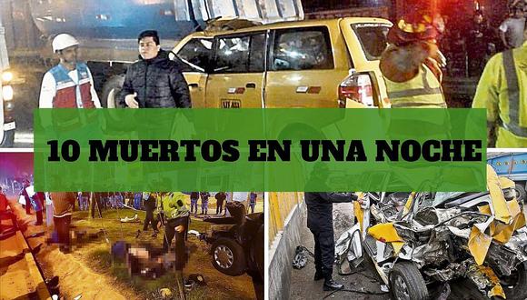 Diez muertos en accidentes en Los Olivos, Panamericana Sur y San Isidro | VÍDEO