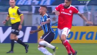 Paolo Guerrero por poco y pierde los papeles por una tarjeta amarilla en clásico gaúcho | VIDEO