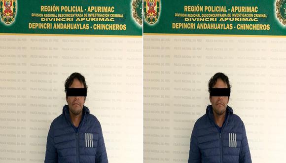 Claudio Leguía fue capturado el 1 de mayo último por la Policía de Apurímac tras permanecer prófugo por 23 días. (Foto: PNP)