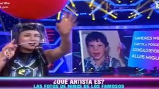 Esto Es Guerra: Angie Arizaga y su reacción al ver la foto de Nicola Porcella de niño | VIDEO