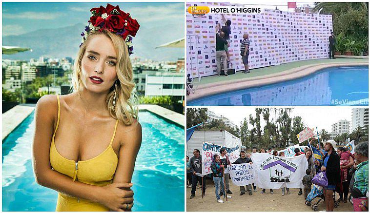 Viña del Mar: suspenden piscinazo de la Reina del Festival por manifestaciones (VIDEO)