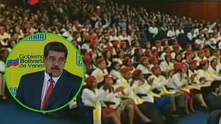 ​Nicolás Maduro va a graduación de médicos y le exigieron pago de sueldos (VIDEO)