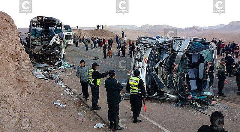 Moquegua: 36 heridos deja choque frontal entre dos autobuses 