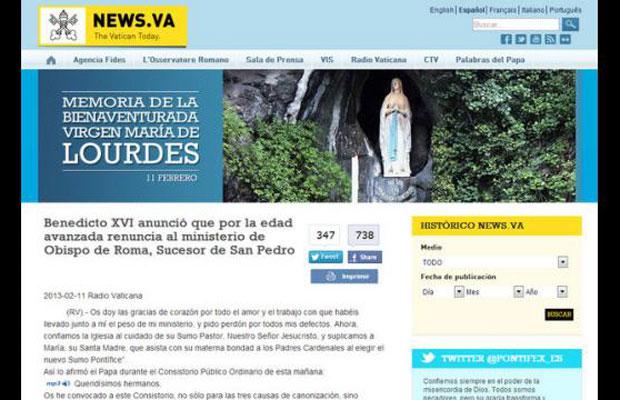 Lea la carta de renuncia del Papa Benedicto XVI