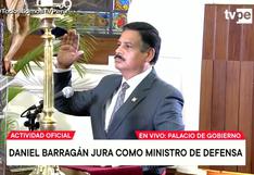 Daniel Barragán Coloma jura como nuevo ministro de Defensa en reemplazo de Richard Tineo