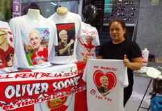 Oliver Sonne: Su debut con la selección peruana de fútbol hizo que empresarios de Gamarra confeccionen nuevos polos meme con su rostro