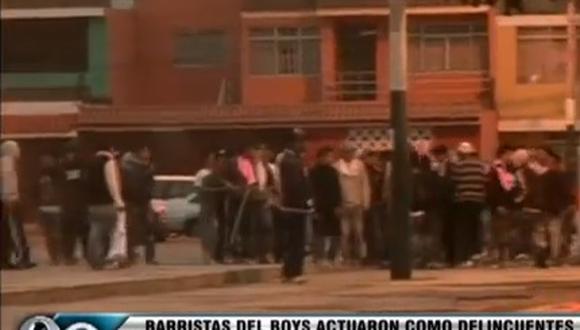 Barristas del Boys siembran el pánico en las calles [VIDEO]