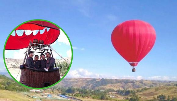 Despega el primer globo aerostático turístico para observar el Valle Sagrado de los Incas en Cusco