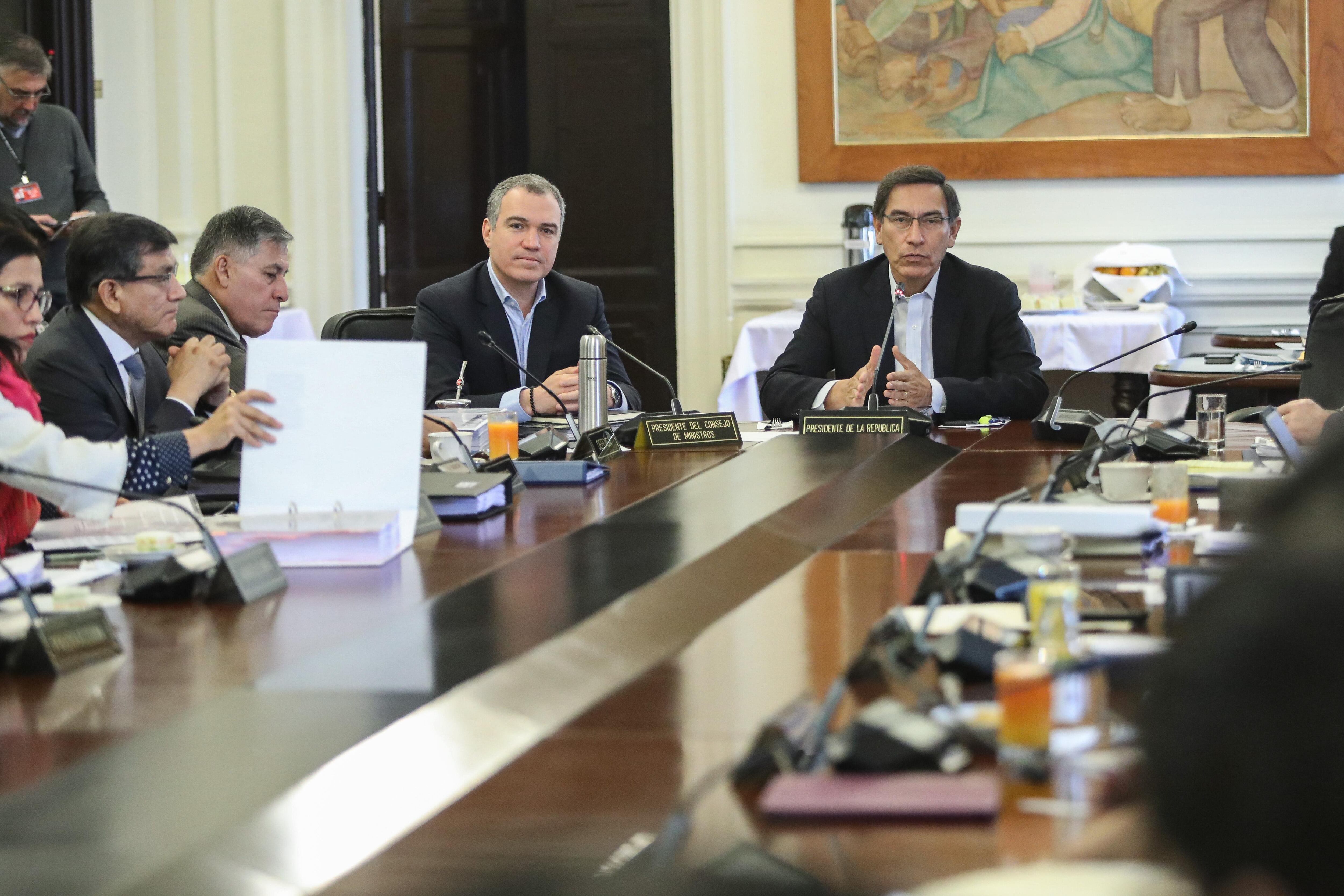 Vizcarra analizará con sus ministros el archivamiento del proyecto de adelanto de elecciones. (Foto: Presidencia de la República)