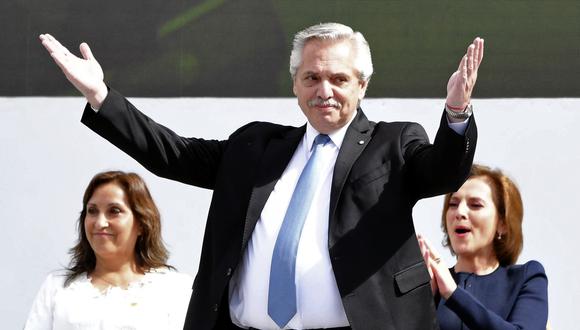 El presidente de Argentina, Alberto Fernández. (Foto por JUAN BARRETO / AFP)