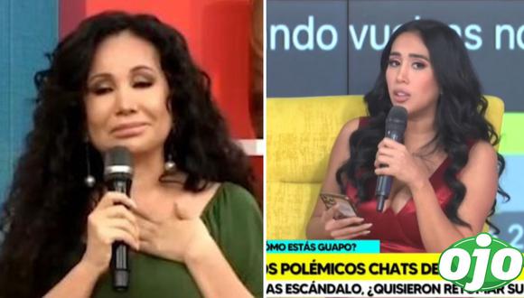 Melissa Paredes advierte a Janet Barboza. Foto: (Willax TV | América TV).