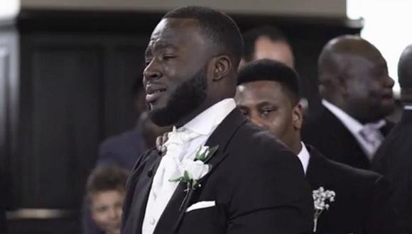 ​YouTube: La emotiva reacción de un hombre al ver a su novia en la boda [VIDEO]