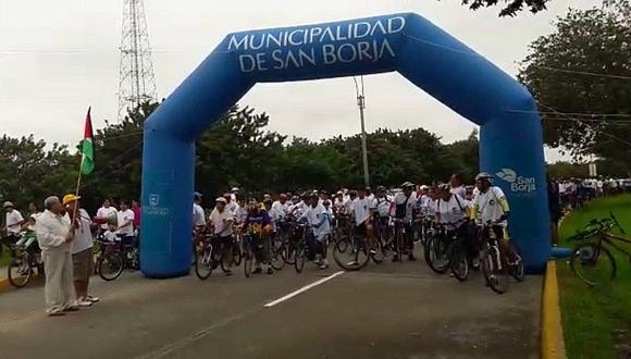 San Borja: decenas de personas participan en bicicleteada simbólica por esto