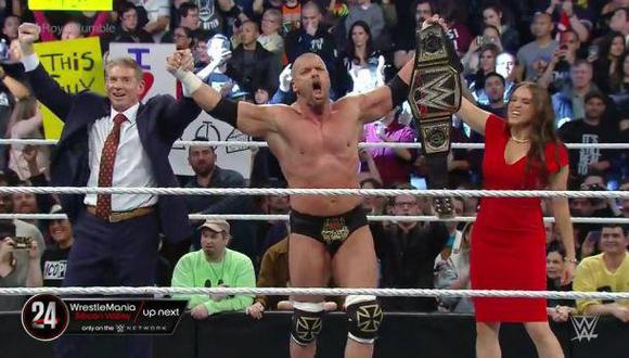 ​WWE Royal Rumble 2016: Triple H es el nuevo campeón mundial [VIDEO]  