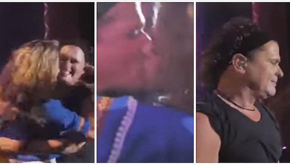 Carlos Vives: fan se sube al escenario y se lo "come a besos" (VIDEO)