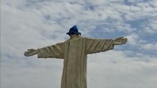 Chiclayo: repondrán cabeza de Cristo Redentor instalado en ingreso al distrito de Pátapo 