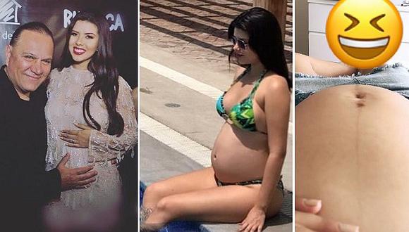 Esposa de Mauricio Diez Canseco muestra su pancita y revela el nombre de su bebé (VIDEOS)