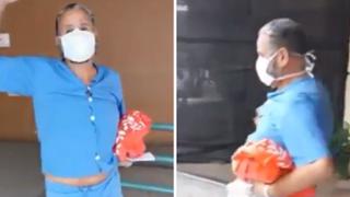 Hija celebra entre lágrimas que su padre venció al coronavirus | VIDEO