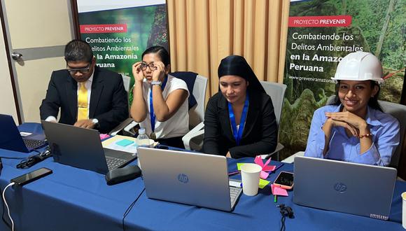 Universitarios y universitarias de Madre de Dios y Ucayali fueron finalistas de la Segunda Contienda Legal Especializada en Delitos Ambientales y Desarrollo Sostenible en la Amazonía peruana. (Foto: Difusión)