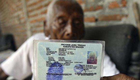 Indonesio asegura que nació en 1870 ¡hace 145 años! 