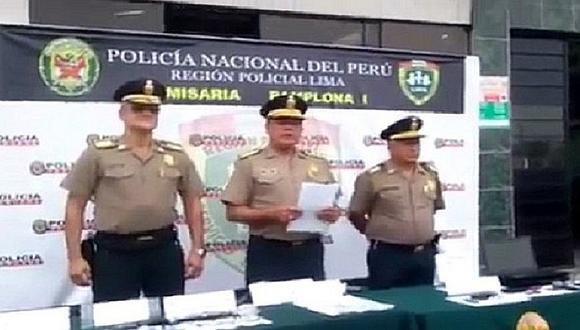 Lima: PNP logra desarticular seis bandas criminales [VIDEO]