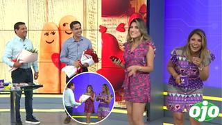 Periodistas de Latina TV en shock al ver a sus parejas EN VIVO: “¿Qué haces aquí? ¿no estabas trabajando?”