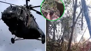 ​Facebook: difunden video de caída de helicóptero en Amazonas que dejó dos muertos