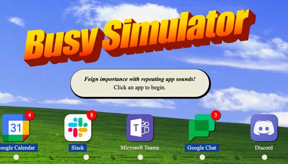 Busy Simulator es una práctica herramienta a la hora de evadir a las citas de Zoom.