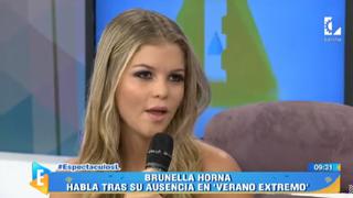 Verano Extremo: Brunella Horna da detalles de su ausencia al reality [VIDEO]