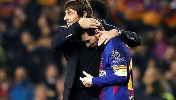 ​Antonio Conte se rinde ante Messi y lo llama "jugador fantástico"