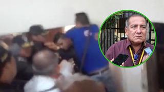 Alcalde suspendido de Piura protagoniza altercado y golpea a policía (VIDEO)