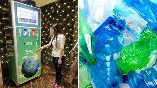 Llega al Perú máquina dispensadora que da comida por reciclar plásticos