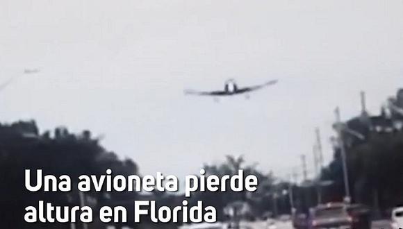 Avión pierde altura y realiza violento aterrizaje de emergencia en carretera (VIDEO)