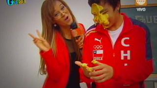 Esto Es Guerra: Angie Arizaga da tortazos en la cara a deportistas chilenos [VIDEO] 