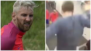 YouTube: Fan salta tres metros para abrazar a Lionel Messi pero... [VIDEO]