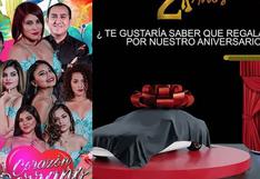 Corazón Serrano regalará un auto y una mototaxi a sus fans por su aniversario