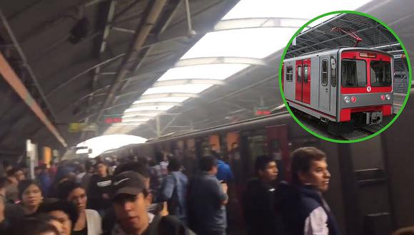 Cortocircuito se registra en Metro de Lima y pasajeros evacuaron del tren (VIDEO)