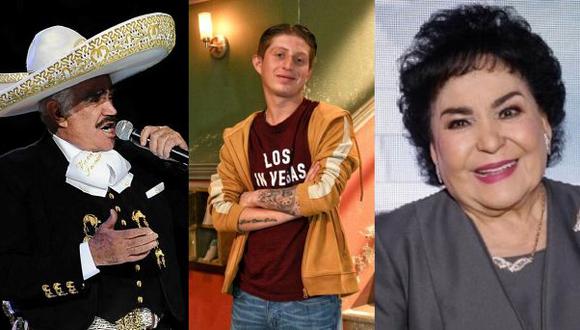 Carmen Salinas, Octavio Ocaña, Vicente Fernández son algunos de los famosos latinos que murieron en 2021 (Foto: Instagram/ Composición)